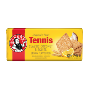 Bakers Tennis Lemon Flavoured Classic Coconut Biscuits 200g