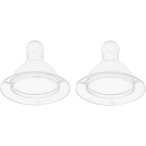 Jolly Tots Wide Neck Silicone Teats 2 Pack 3 Months+