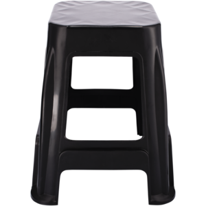 Big Jim Black Plastic Stool 46cm
