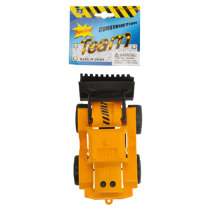 Plastic Construction Truck In Net Bag