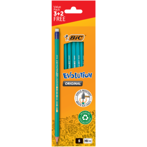 BIC Evolution 650 HB Pencils 5 Pack