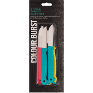 Colour Burst Paring Knife Set 5 Piece