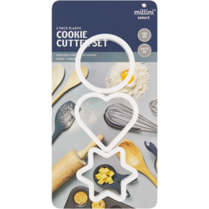 Millini Non-Stick Pastry/Cookie Cutter Set 3 Piece