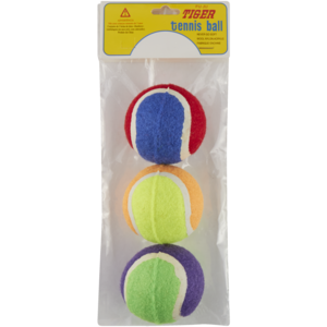 FU JU Tiger Tennis Ball 3 Pack