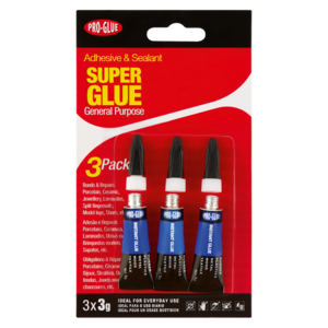 Pro-Glue Super Glue Tubes 3x3g