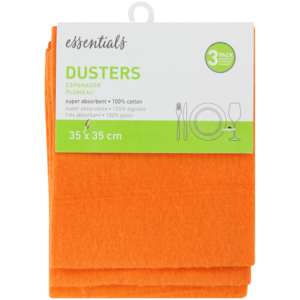 Essentials Yellow Duster 3 Pack