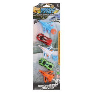 Speed Up Fast City Service Series Vehicle & Plane Set 5 Pack