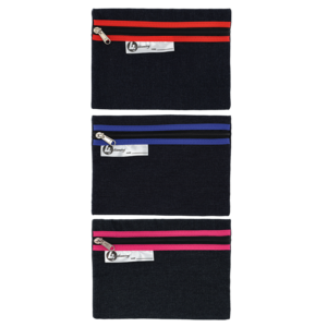 Denim Trefoil Pencil Bag 22cm (Colour May Vary)