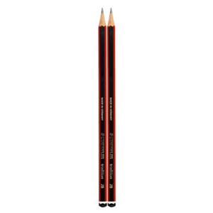 Staedtler Tradition Black & Red 2B Pencils 2 Pack