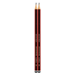 Staedtler Tradition Black & Red 2H Pencils 2 Pack