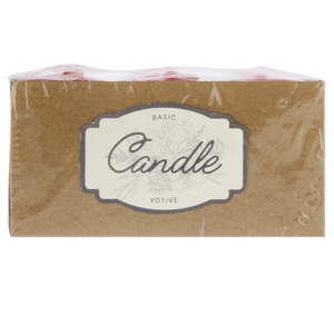Unscented Red Votive Candles 6 Pack