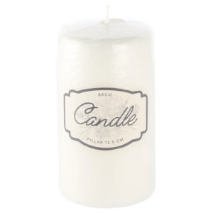 Unscented Pillar Candle 12.5cm (Colour May Vary)