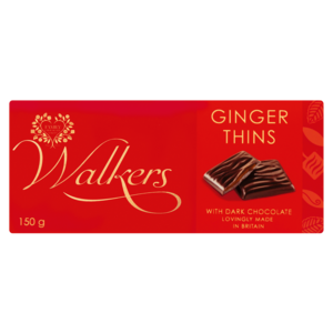 Walkers Chocolate Ginger Thins 150g