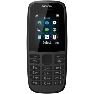 Nokia 105 AE Black Dual SIM Cellphone 4MB (MTN)