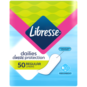 Libresse Classic Normal Unscented Pantyliners 50 Pack