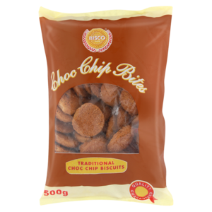 Bisco Plus Choc Chip Biscuits 500g