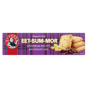 Bakers Eet-Sum-Mor Chocolate Chip Shortbread Biscuits 200g