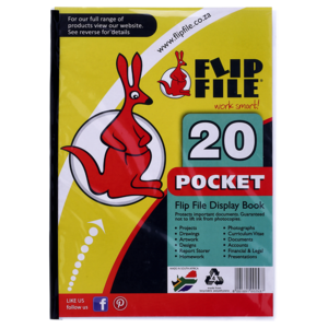 Flip File Display File 20 Pockets