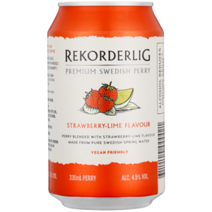 Rekorderlig Strawberry & Lime Cider Can 330ml