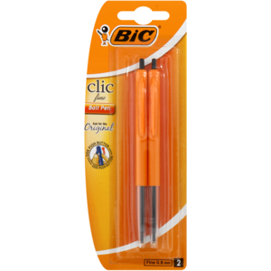 BIC Clic Fine Ball Pen Black