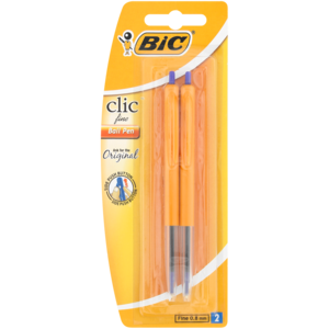 BIC Clic Fine Ball Pen Blue