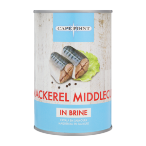 Cape Point Makerel Middlecut In Brine 400g