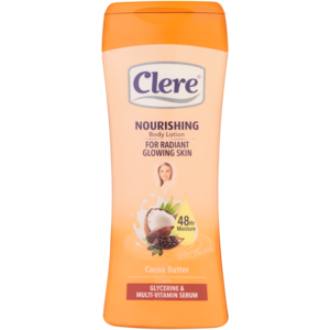 Clere Triple Glycerine Enriched Cocoa Butter Nourishing Body Lotion Bottle 400ml