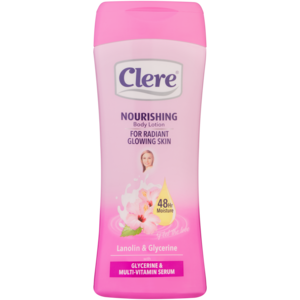 Clere Triple Glycerine Enriched Lanolin & Glycerine Nourishing Body Lotion Bottle 400ml