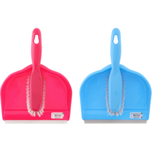 Luxor Pink Dustpan & Brush Set (Colour May Vary)