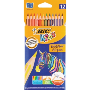 BIC Kids Tropicolour 2 Colouring Pencil Set 12 Piece