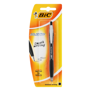 BIC Atlantis Retractable Medium Ball Pen Black