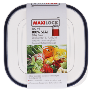 Maxilock Square Container 0.8L