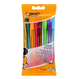 BIC Cristal Ball Pen Fashion Colours 8 Pack