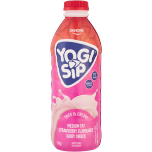Danone Yogi Sip Strawberry Flavoured Dairy Snack 1kg