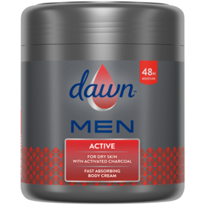 Dawn Men Active Fast Absorbing Body Cream 400ml