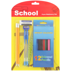 School Stationery Set 8 Piece