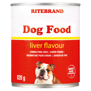Ritebrand Liver Flavoured Dog Food Can 820g