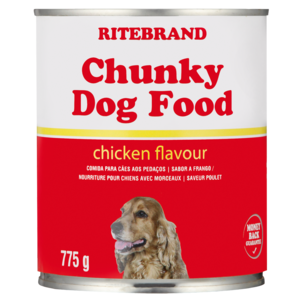 Ritebrand Chicken Flavoured Chunky Dog Food Can 775g
