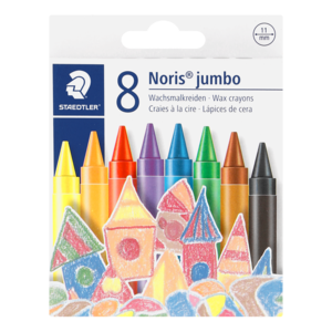 Staedtler Multicoloured Noris Jumbo Wax Crayon Set 8 Piece