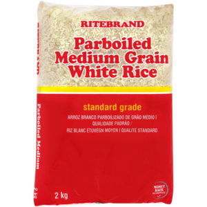 Ritebrand Medium Grain Parboiled White Rice 2kg
