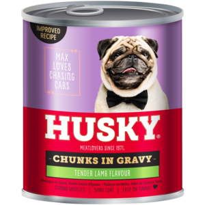 Husky Chunks In Gravy Lamb Dog Food 775g