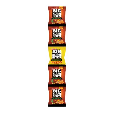 Willards Big Korn Bites BBQ Flavoured Maize Chips 5 x 25g