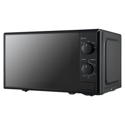 Aim 20L Black Mirror Manual Microwave AMW20M
