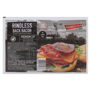 Farmer's Deli Rindless Back Bacon 200g