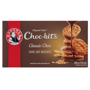 Bakers Choc-kits Classic Chocolate Oat Biscuits 200g