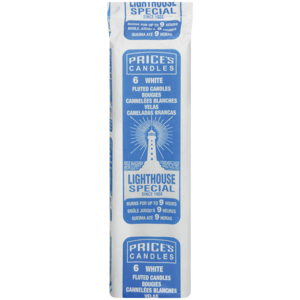 Price's White Light House Candles 400g