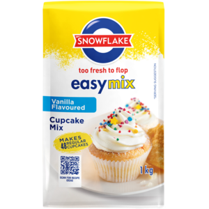 Snowflake Vanilla Flavoured Cupcake Mix 1kg