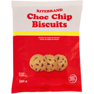 Ritebrand Choc Chip Biscuits 500g