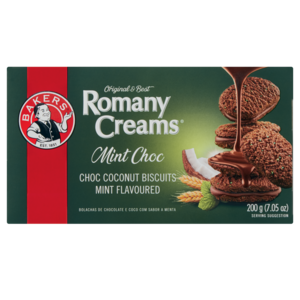 Bakers Romany Creams Mint Flavoured Chocolate Biscuits 200g