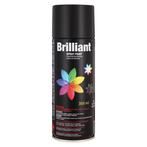 Brilliant Black Gloss Spray Paint 300ml